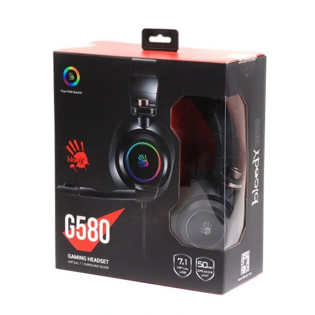 Гарнітура A4Tech Bloody G580 Black, G580 Bloody (Black) UA