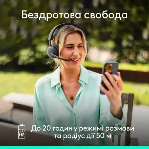 Bluetooth-гарнитура Logitech Zone Wireless 2 ES Graphite (981-001503) UA