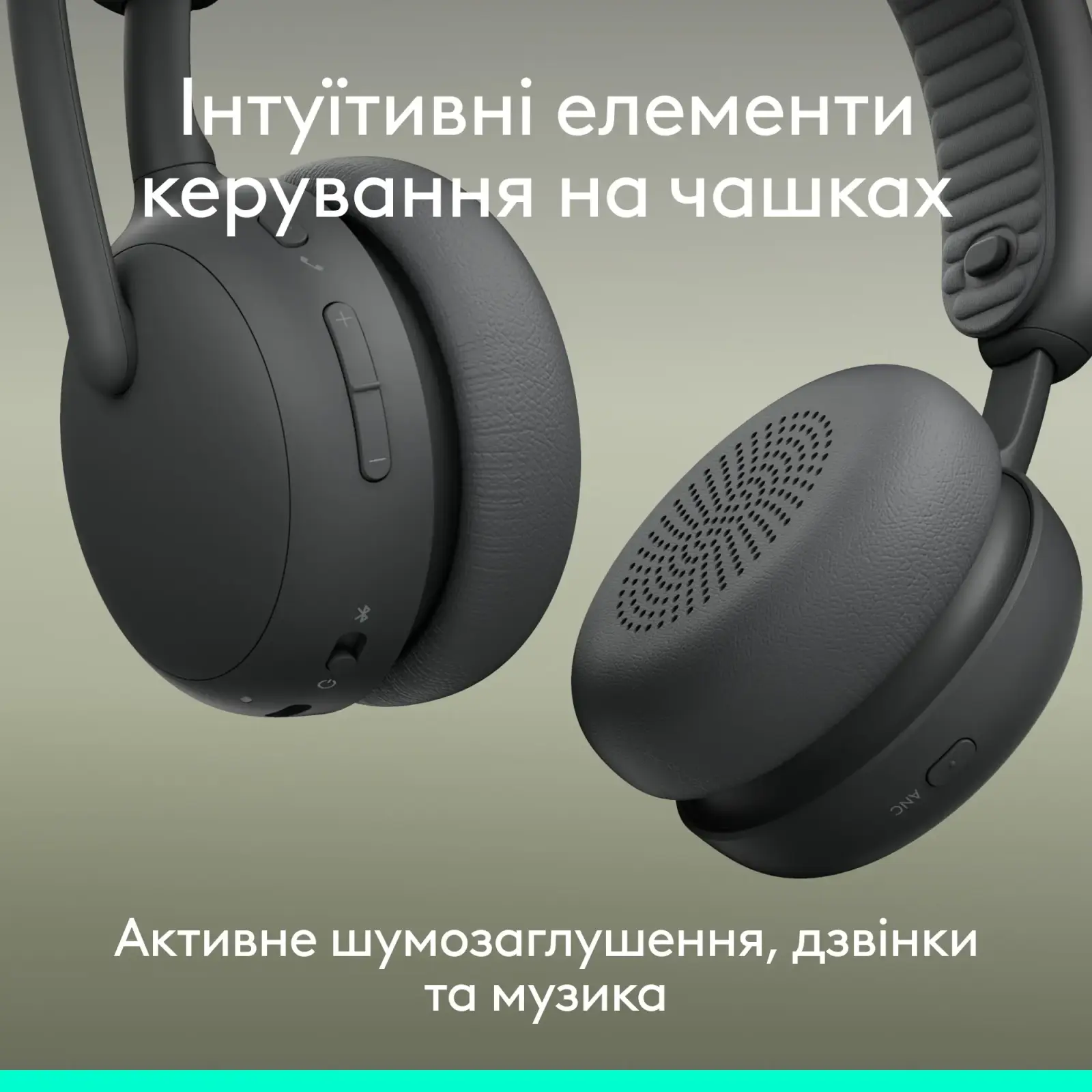 Bluetooth-гарнитура Logitech Zone Wireless 2 ES Graphite (981-001503) UA