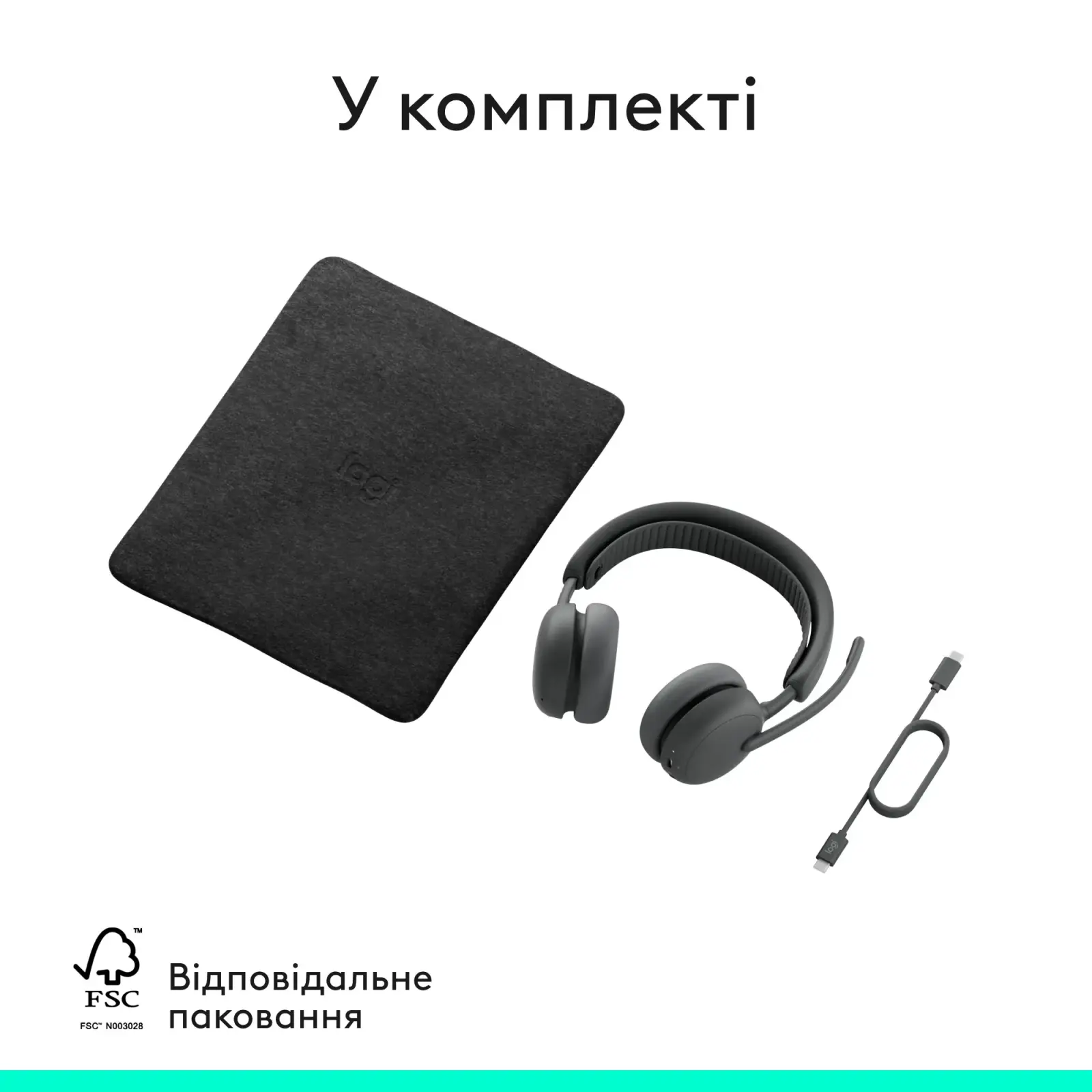 Bluetooth-гарнитура Logitech Zone Wireless 2 ES Graphite (981-001503) UA