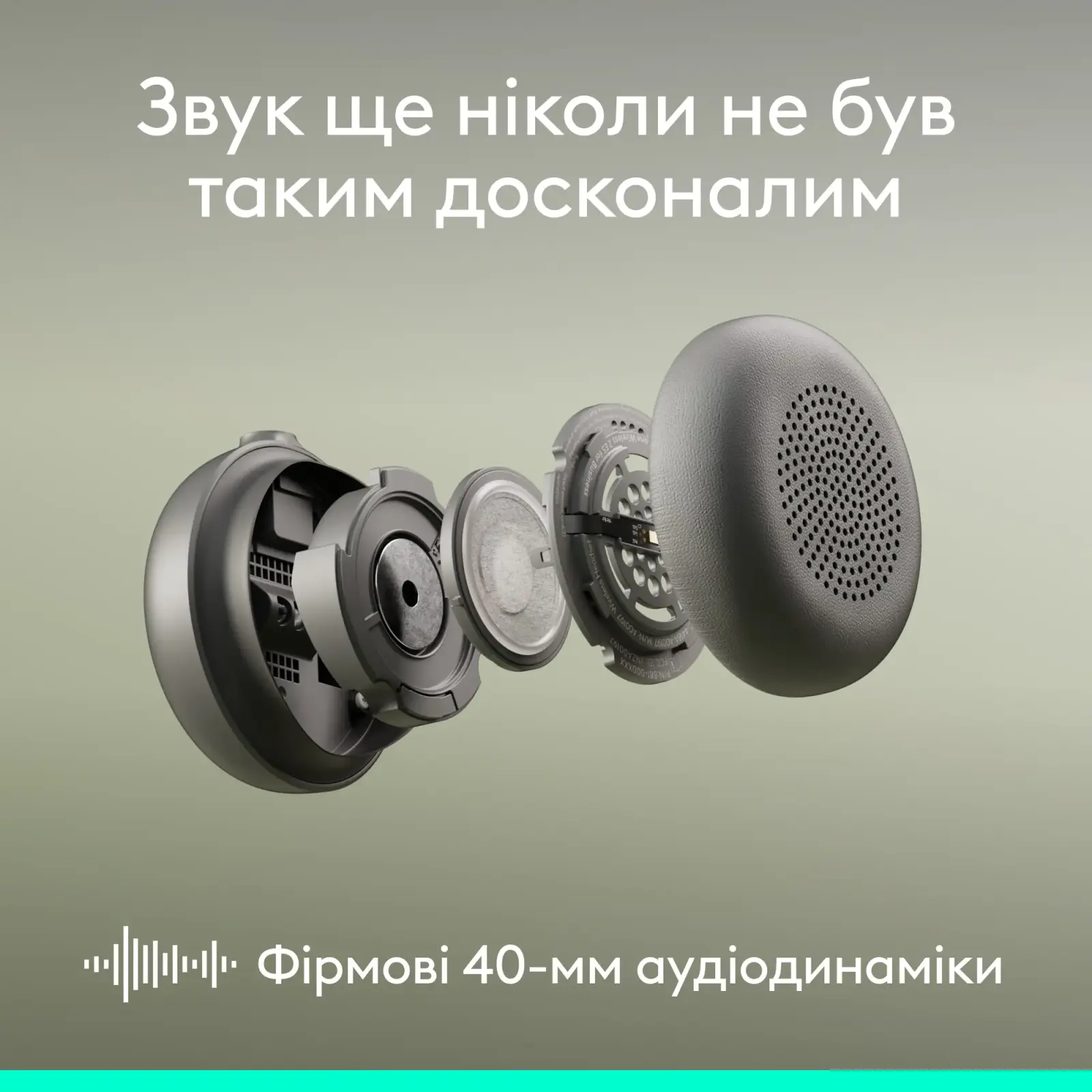 Bluetooth-гарнітура Logitech Zone Wireless 2 ES Off-White (981-001508) UA