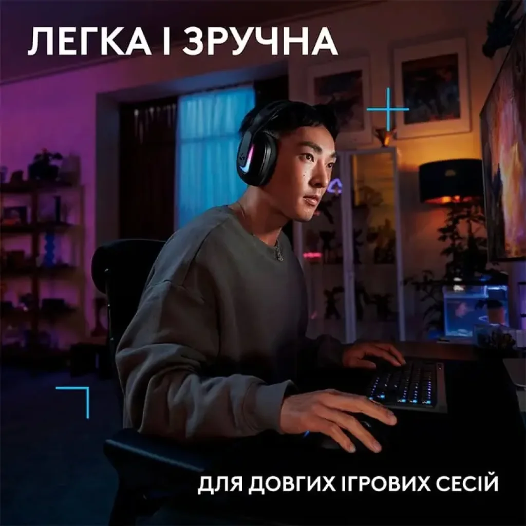 Гарнитура Logitech G522 LightSpeed Wireless Gaming Headset Black (981-001544) UA
