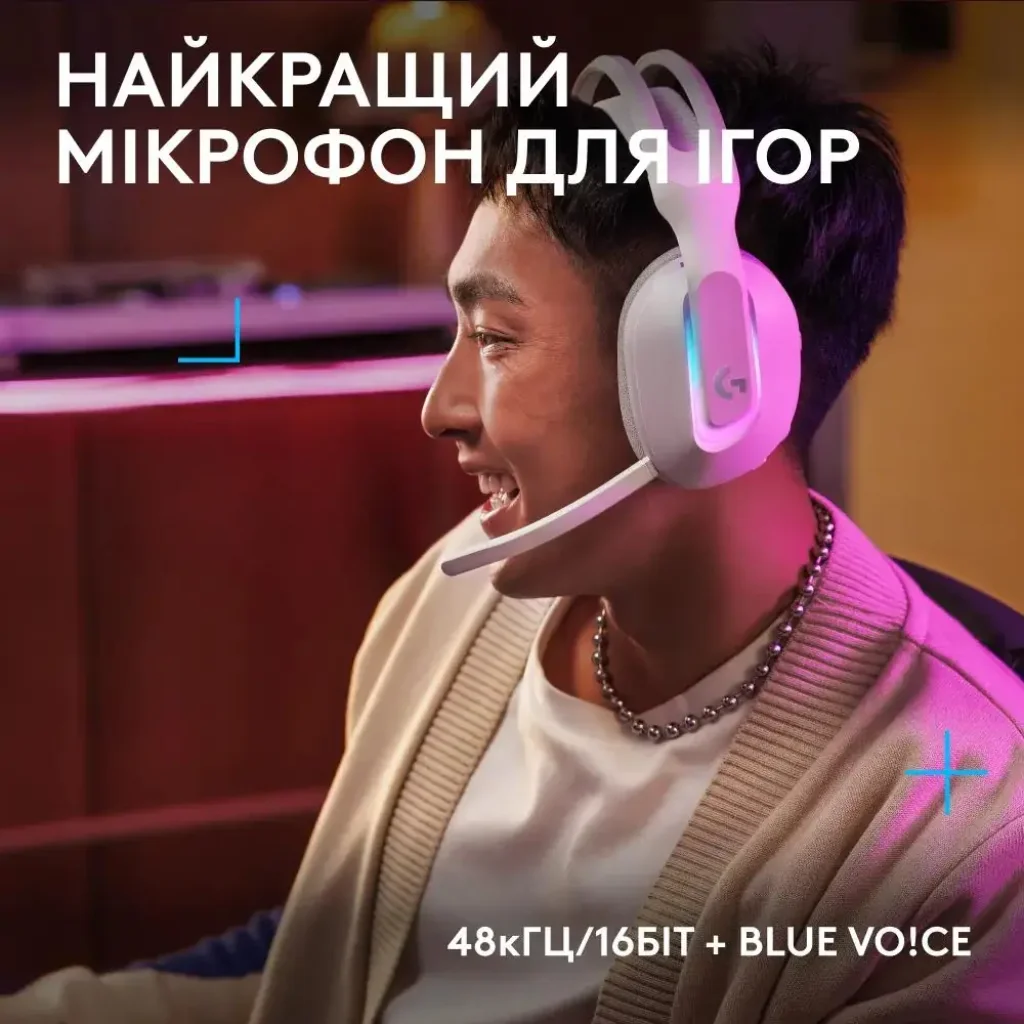 Гарнитура Logitech G522 LightSpeed Wireless Gaming Headset White (981-001550) UA