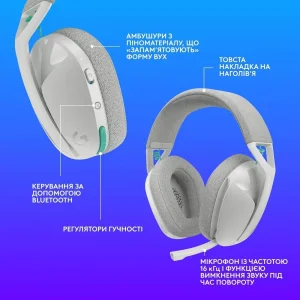Гарнітура Logitech G321 Lightspeed White (981-001569) UA