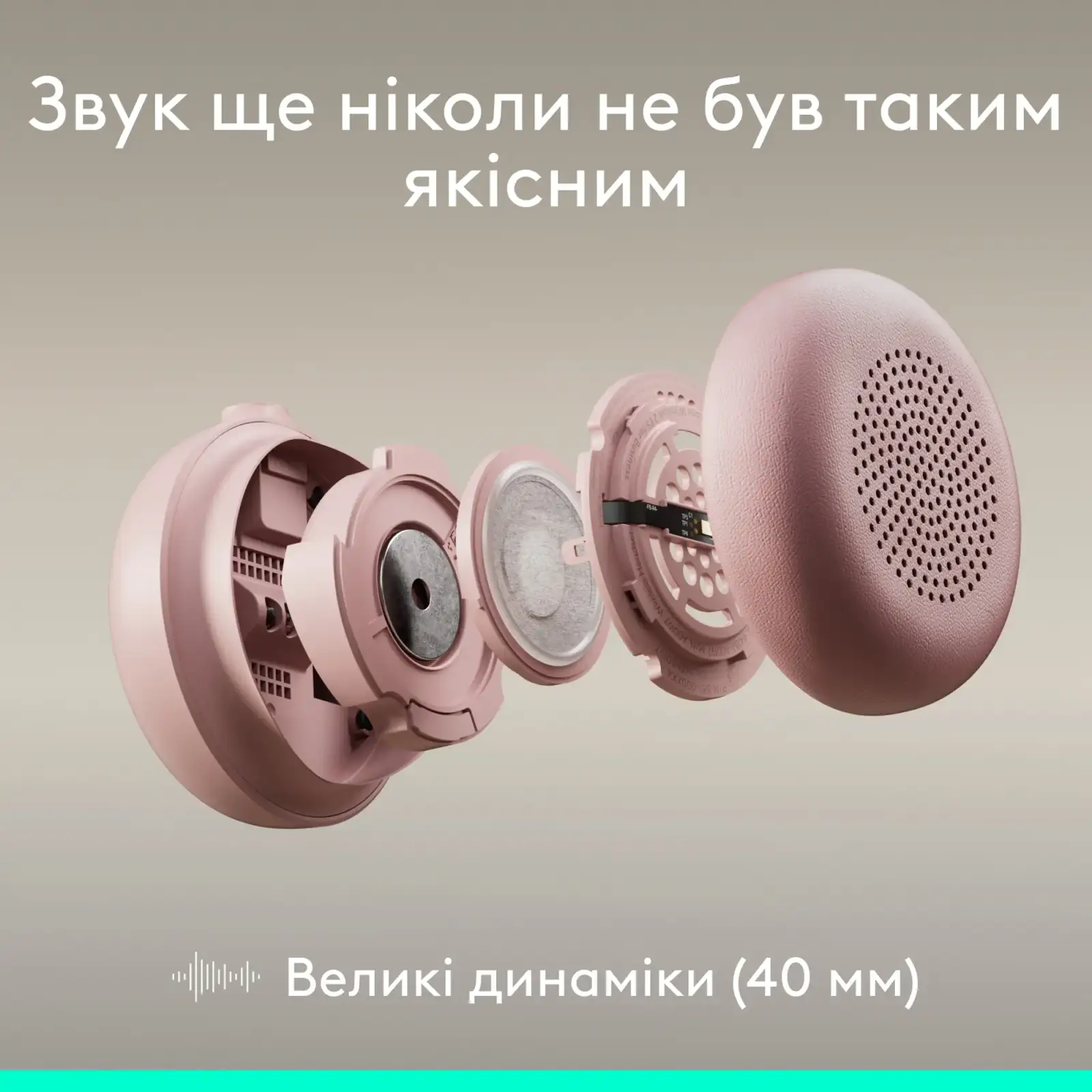 Гарнітура Logitech Zone Wired 2 USB Rose (981-001620) UA