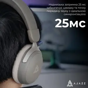 Bluetooth-гарнітура Ajazz AHM08 MAX 3-Mode Grey (AHM08-MAX-GW) UA