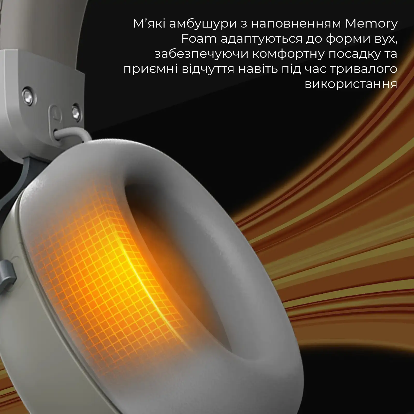 Bluetooth-гарнітура Ajazz AHM08 MAX 3-Mode Grey (AHM08-MAX-GW) UA