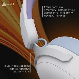 Bluetooth-гарнитура Ajazz AHM08 MAX 3-Mode White (AHM08-MAX-PWB) UA