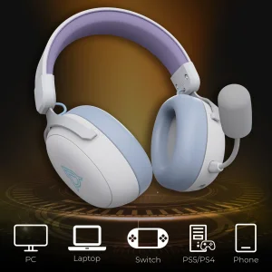 Bluetooth-гарнитура Ajazz AHM08 MAX 3-Mode White (AHM08-MAX-PWB) UA