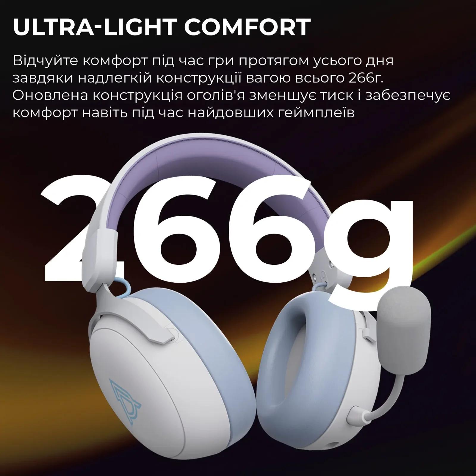 Bluetooth-гарнитура Ajazz AHM08 MAX 3-Mode White (AHM08-MAX-PWB) UA