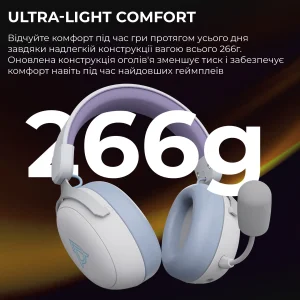 Bluetooth-гарнитура Ajazz AHM08 MAX 3-Mode White (AHM08-MAX-PWB) UA