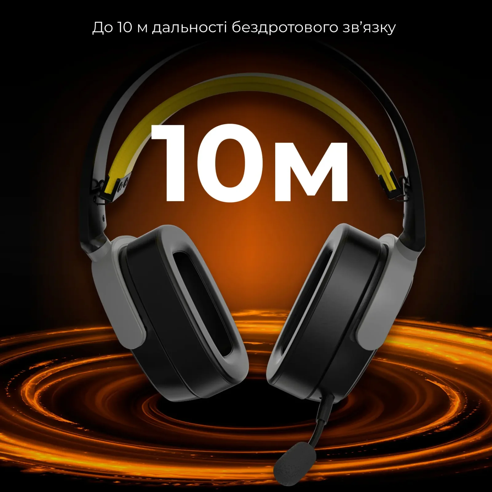 Bluetooth-гарнитура Ajazz AHM09 MAX 3-Mode Black (AHM09-MAX-BGY) UA