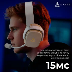 Bluetooth-гарнитура Ajazz AHM09 MAX 3-Mode Grey (AHM09-MAX-GW) UA