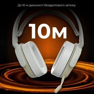 Bluetooth-гарнитура Ajazz AHM09 MAX 3-Mode Grey (AHM09-MAX-GW) UA
