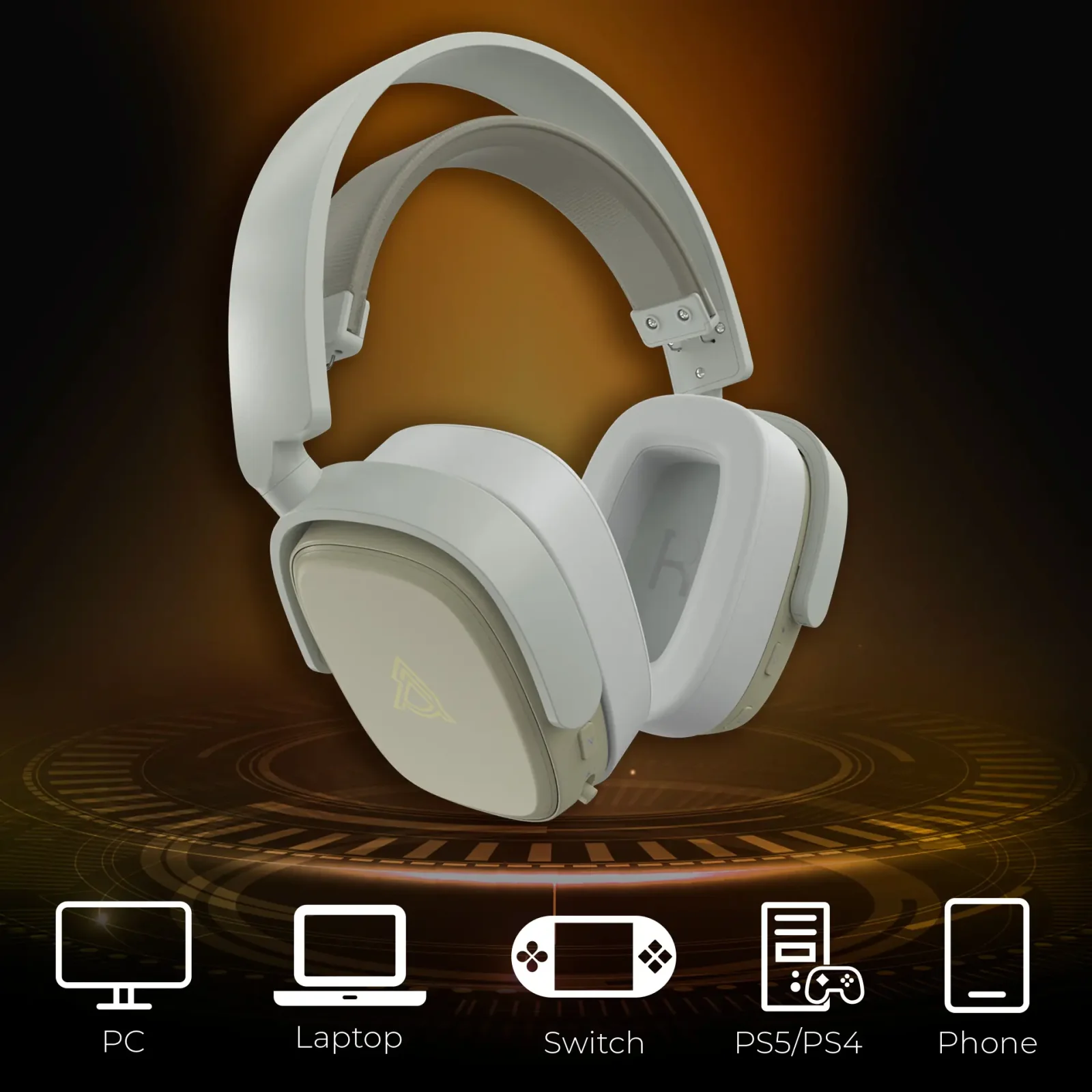 Bluetooth-гарнитура Ajazz AHM09 MAX 3-Mode Grey (AHM09-MAX-GW) UA