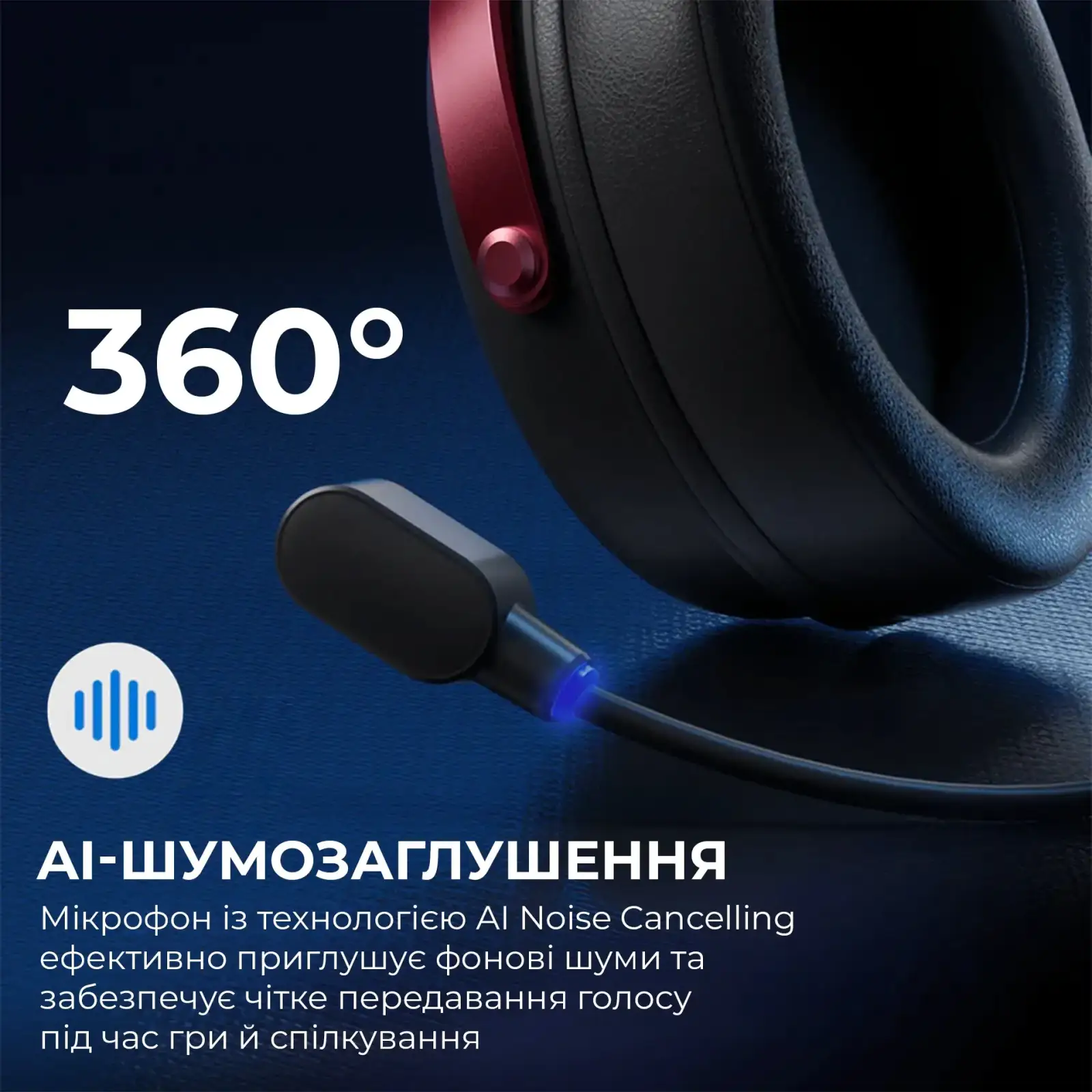 Гарнитура Ajazz AHW10 Black (AHW10-B) UA