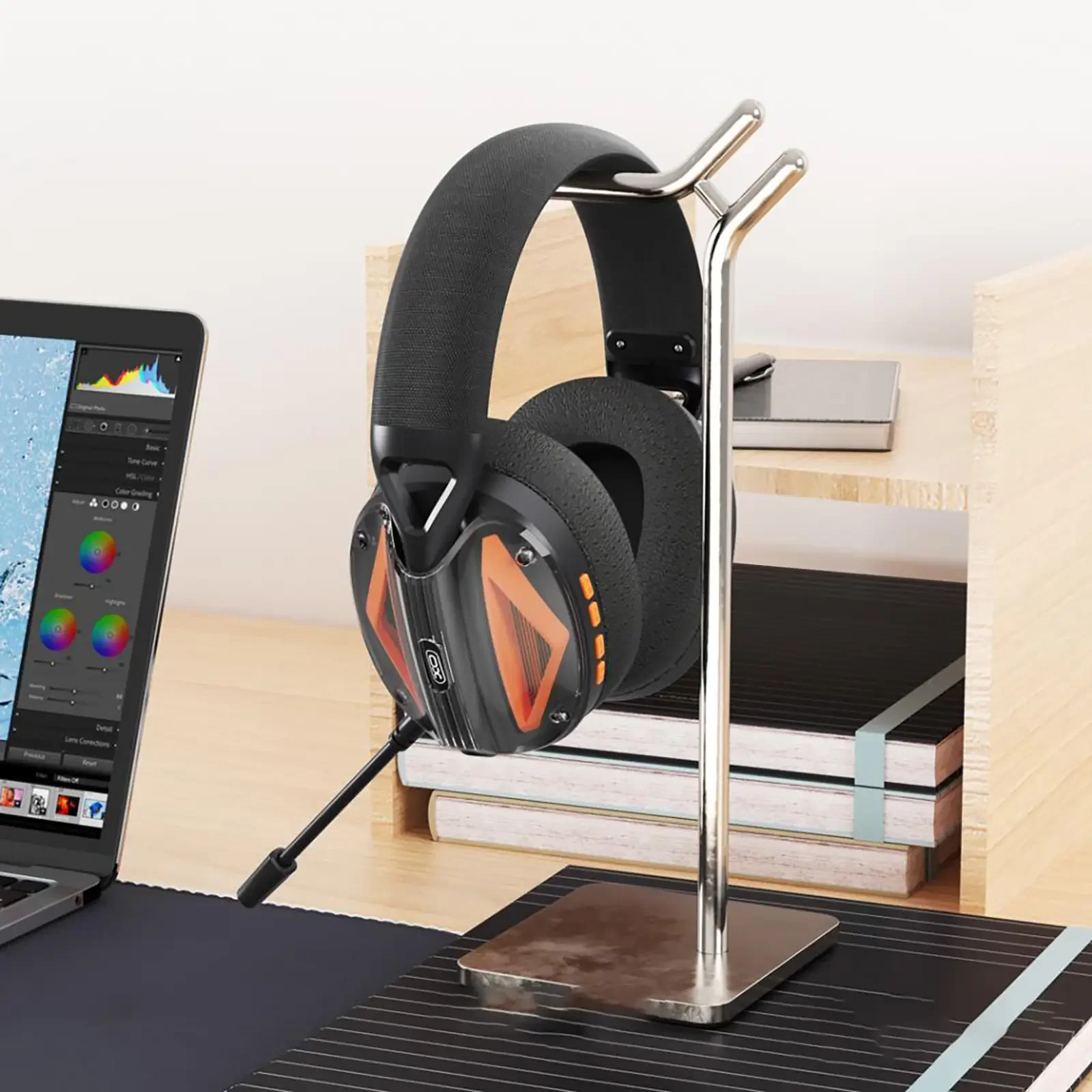Bluetooth-гарнитура XO BE46 Black/Orange UA