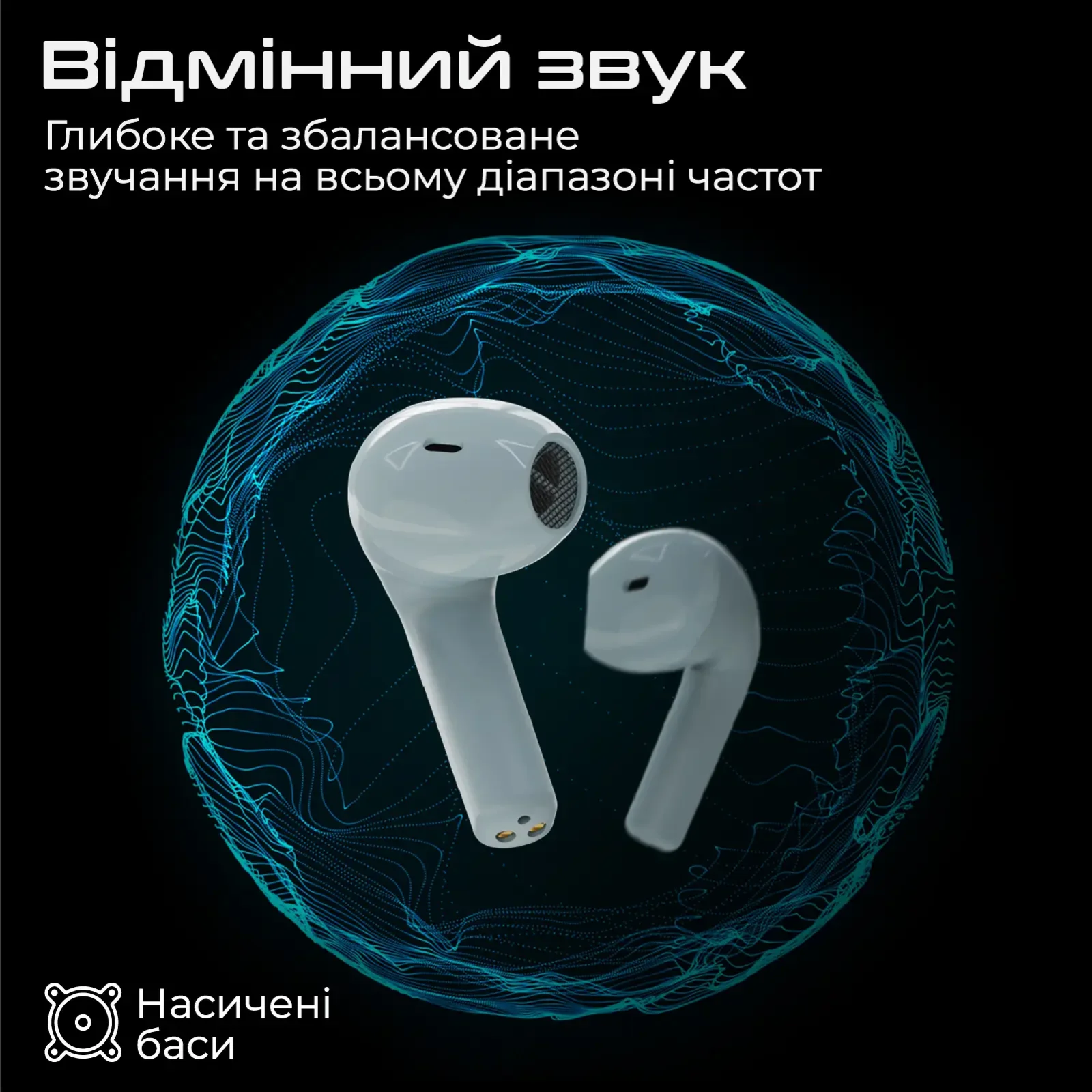 Bluetooth-гарнітура HiFuture FlyBuds3 Blue UA