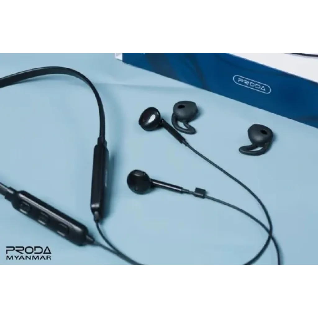 Bluetooth-гарнітура Proda Jazz Neckband Sports PD-BN700 Black (PD-BN700-BK) UA