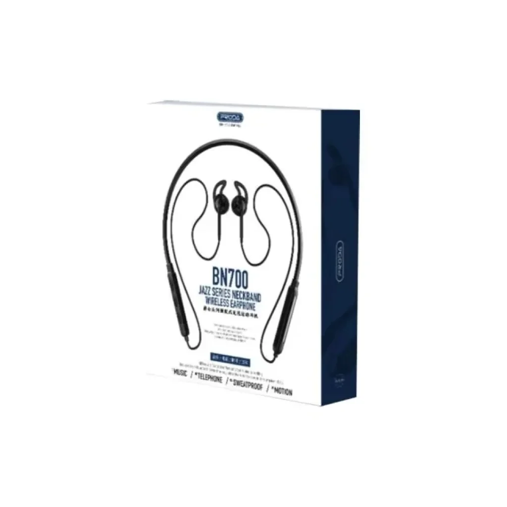Bluetooth-гарнітура Proda Jazz Neckband Sports PD-BN700 Black (PD-BN700-BK) UA