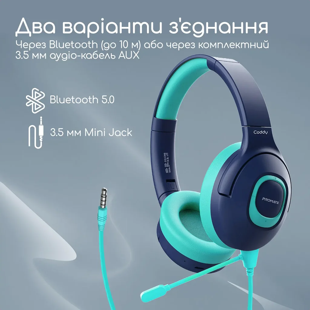 Bluetooth-гарнітура Promate Coddy Aqua UA
