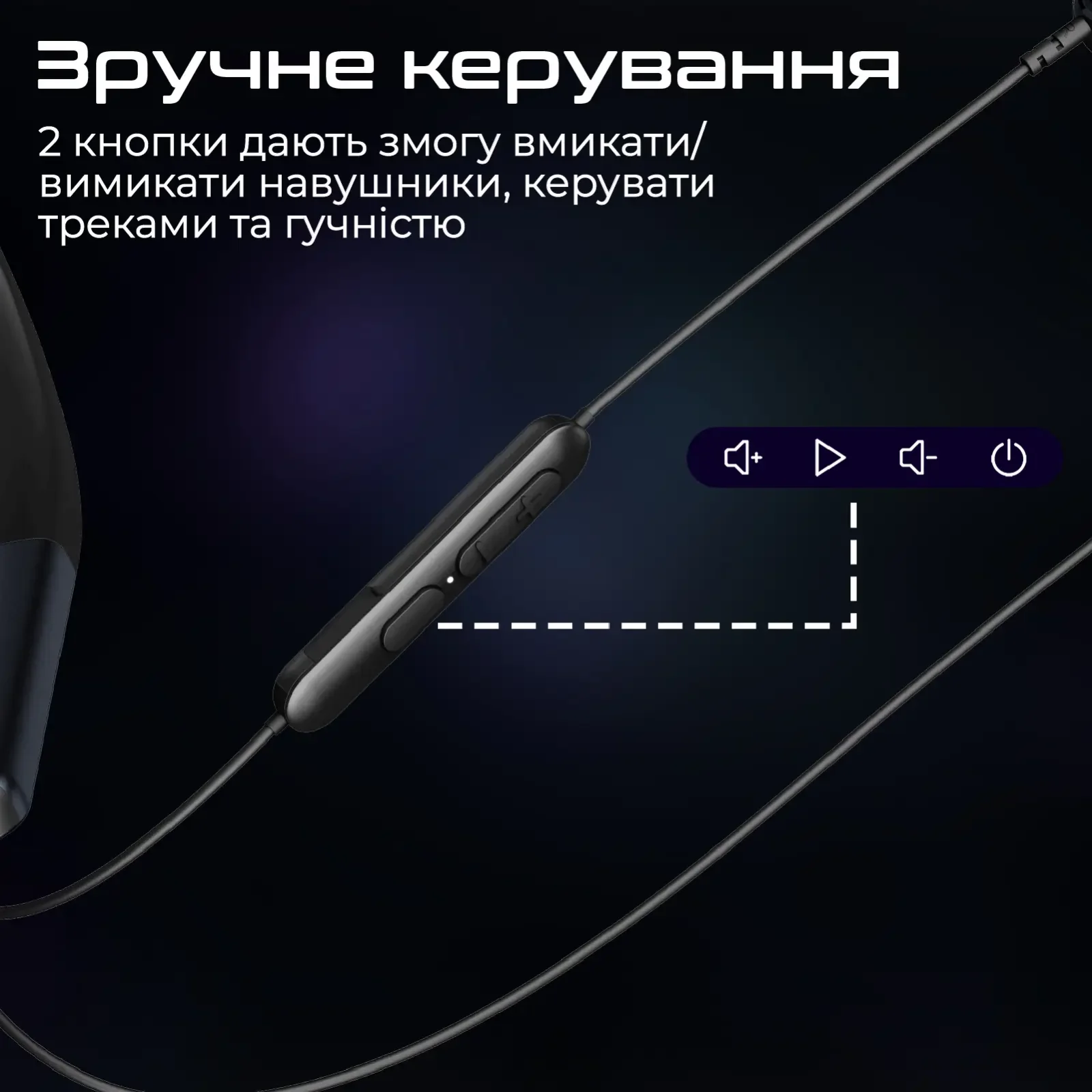 Bluetooth-гарнитура Promate Leap-200h Black UA