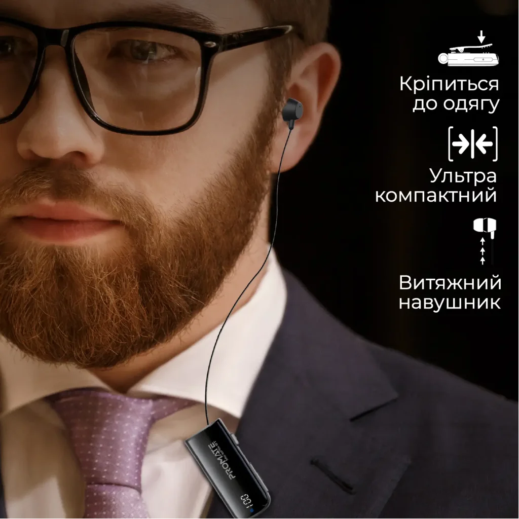Bluetooth-гарнітура Promate Monoflix-bt Black UA