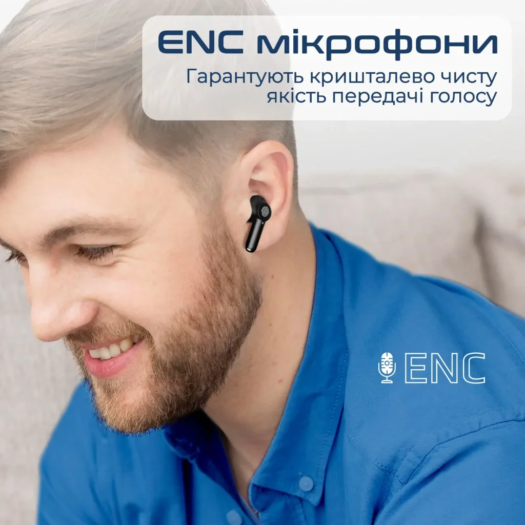 Bluetooth-гарнітура Promate ProPods Black UA