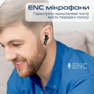 Bluetooth-гарнітура Promate ProPods Black UA