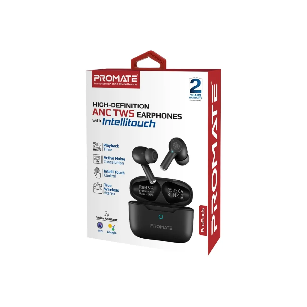 Bluetooth-гарнітура Promate ProPods Black UA