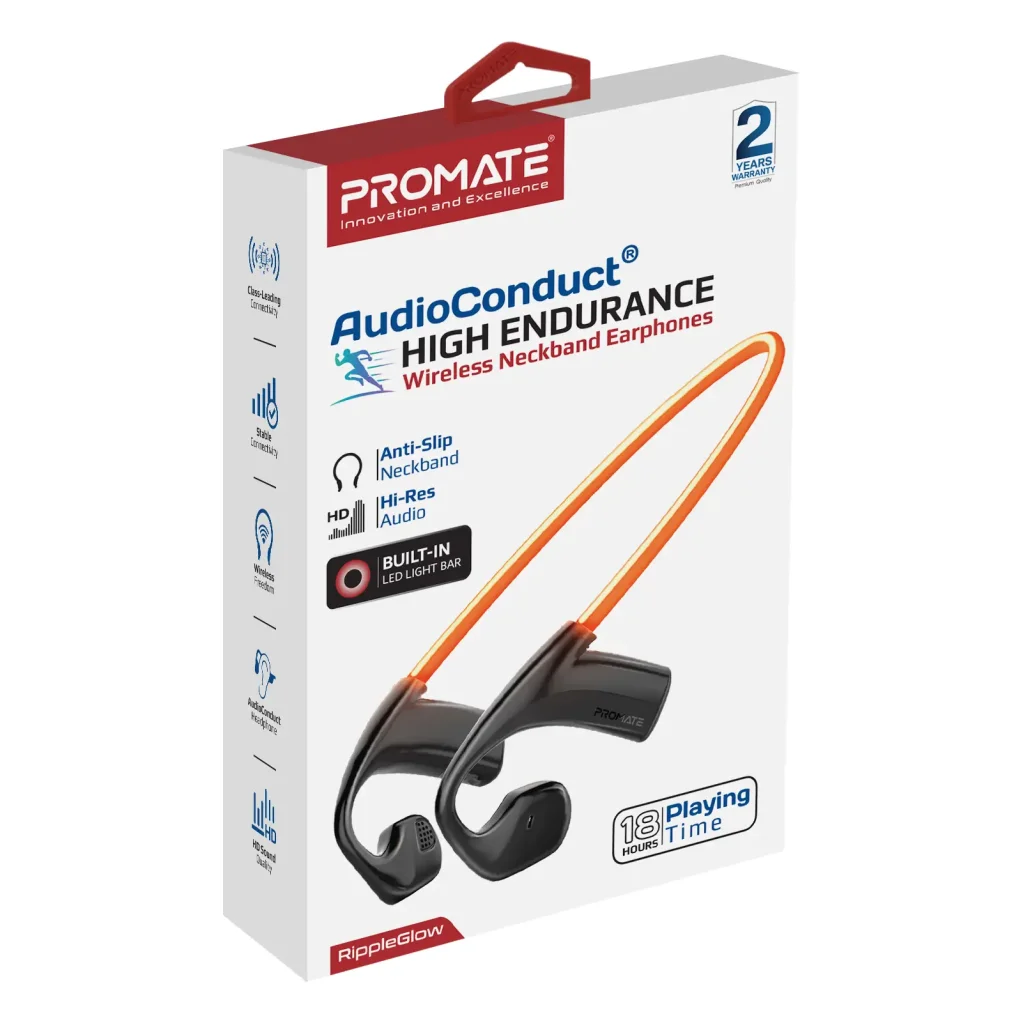 Bluetooth-гарнітура Promate RippleGlow Black UA