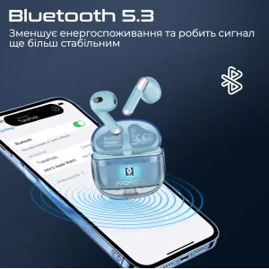 Bluetooth-гарнітура Promate TransPods Blue UA