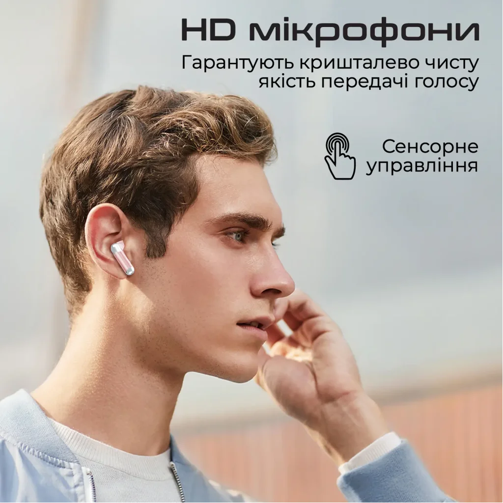 Bluetooth-гарнітура Promate TransPods Pink UA