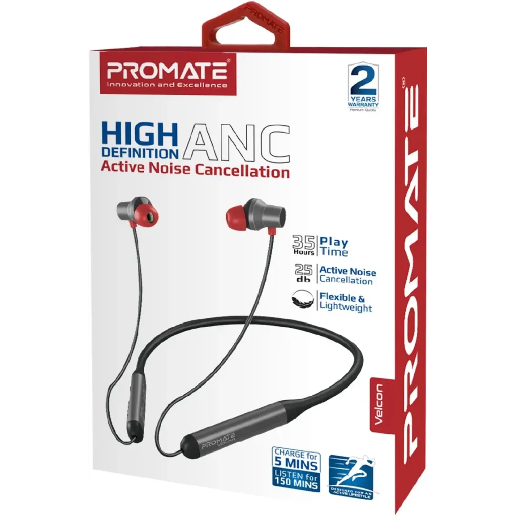 Bluetooth-гарнітура Promate Velcon Black UA