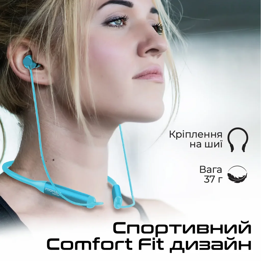 Bluetooth-гарнітура Promate Velcon Blue UA