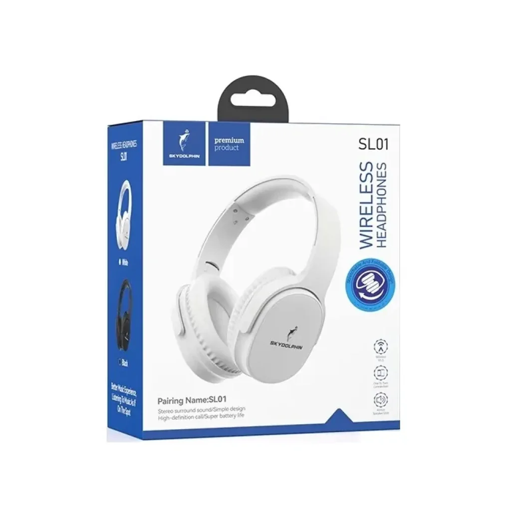 Bluetooth-гарнітура SkyDolphin SL01 White (SDBTE-000185) UA