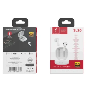 Bluetooth-гарнітура SkyDolphin TWS SL20 White (SDBTE-000183) UA