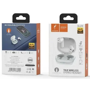 Bluetooth-гарнітура SkyDolphin TWS SL23 White (SDBTE-000181) UA