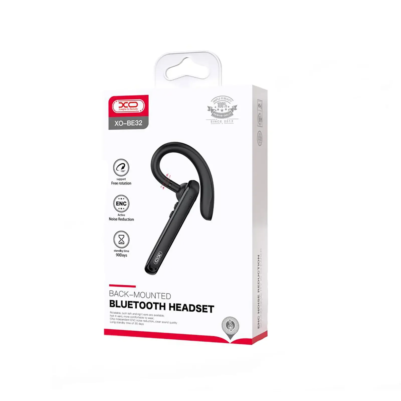 Bluetooth-гарнітура XO BE32 Black UA