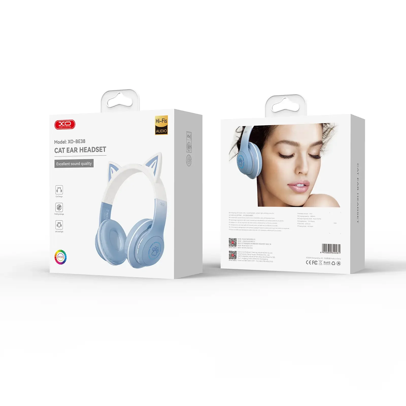 Bluetooth-гарнітура XO BE38 Blue (BE38.blue) UA