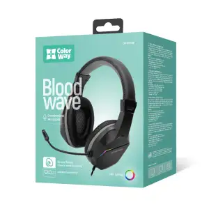 Гарнітура СolorWay Bloodwave LED Black (CW-HPG01BK) UA