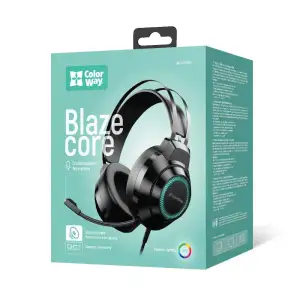 Гарнітура СolorWay BlazeCore RGB Black (CW-HPG03BK) UA