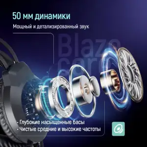 Гарнітура СolorWay BlazeCore RGB Black (CW-HPG03BK) UA