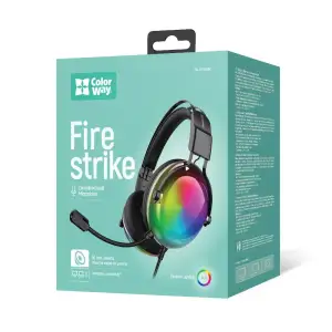 Гарнітура СolorWay Firestrike RGB Black (CW-HPG04BK) UA