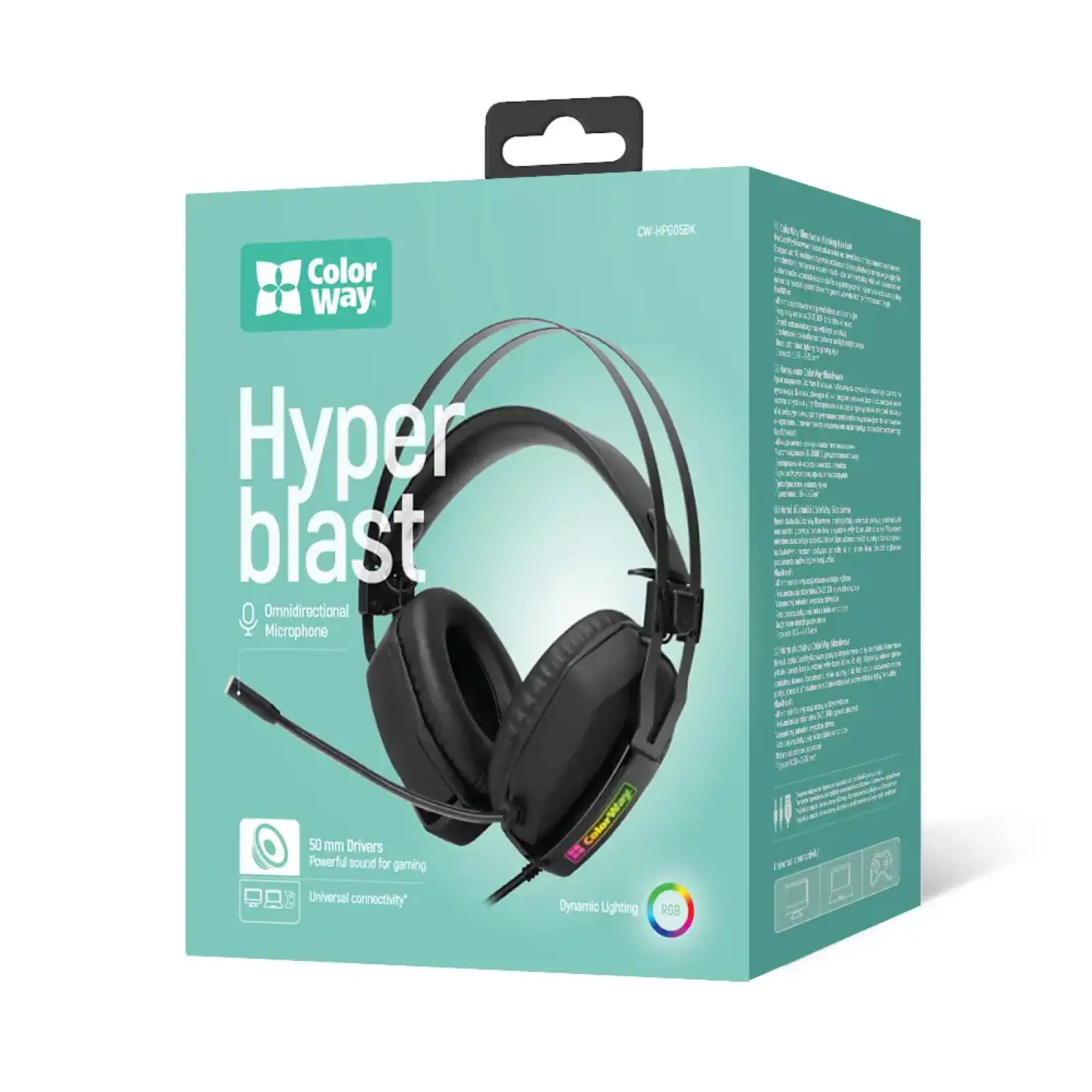 Гарнітура СolorWay Hyperblast RGB Black (CW-HPG05BK) UA