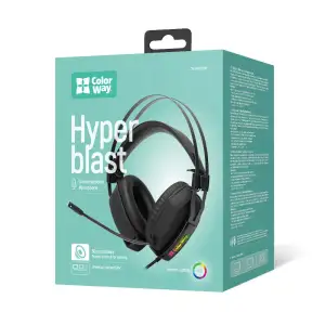Гарнітура СolorWay Hyperblast RGB Black (CW-HPG05BK) UA