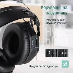 Гарнітура СolorWay Hyperblast RGB Black (CW-HPG05BK) UA