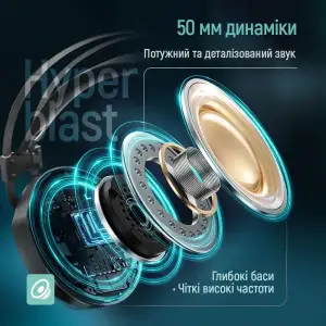 Гарнітура СolorWay Hyperblast RGB Black (CW-HPG05BK) UA