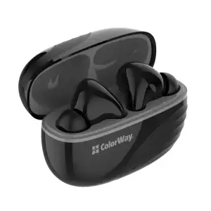 Bluetooth-гарнітура СolorWay Slim TWS-5 Earbuds Black (CW-TWS5BK) UA