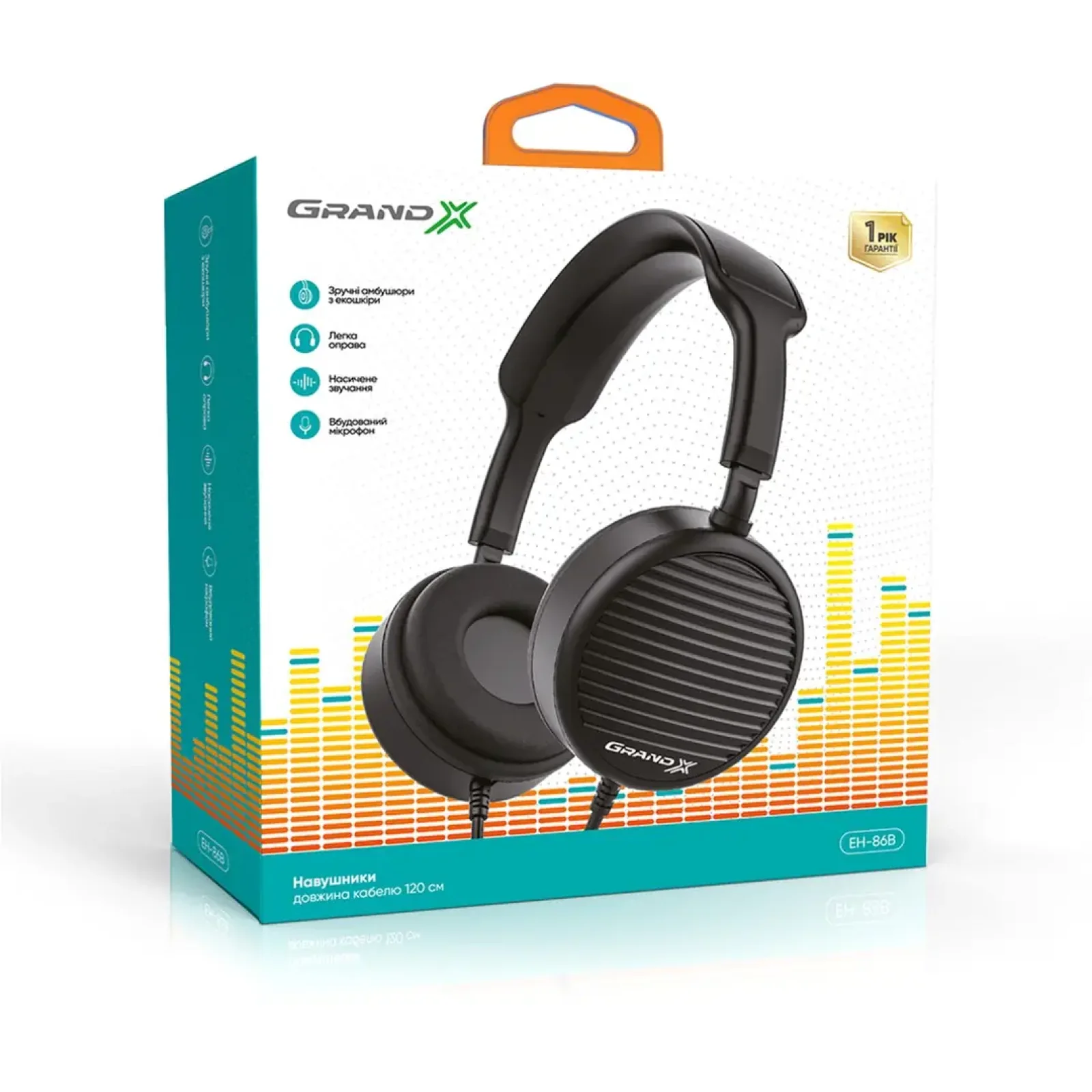 Навушники Grand-X EH-86B Black UA